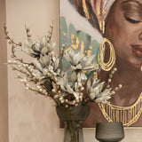 Aqua Sunset Safari Foam Flower