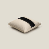 Ruban Beige & Black Cushion
