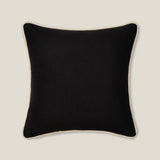 Stag Black Embellished Cushion