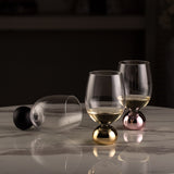 Reidel Rose Chrome Goblets Set Of 4