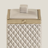 Fervo Cream & Gold Cotton Jar