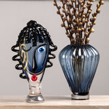 Picasso Azzurro Blue Glass Sculpture