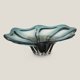 Lorea Blue Glass Decor Platter
