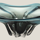 Lorea Blue Glass Decor Platter