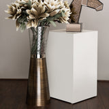 Trapeze Gold & Metal Vase