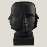 Auguste Black Resin Planter