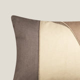 Aoki Beige & Brown Cushion Cover