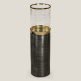 Rakan Metal & Glass Planter