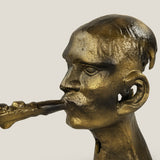Trumpet Man Gold Sculpture