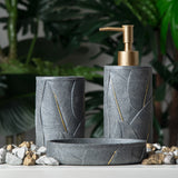 Petiole Grey Bath Set of 3