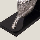 Daphne Black & Silver Leaf Bookends