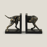 Coonhound Bronze Bookend