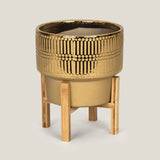 Trellis Gold Planter