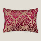Khushi Pink Emb. Velvet Cushion Cover