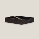 Twig Gold & Walnut Tissue Holder