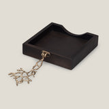 Twig Gold & Walnut Tissue Holder