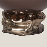 Eternity Brown & Gold Decor Bowl