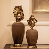 Eternity Brown & Gold Decor Jar L