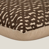Caleb Patched Velvet Cushion Cover