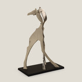 Camelopard Taupe & Nickel Sculpture