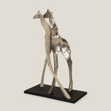Camelopard Taupe & Nickel Sculpture