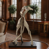 Camelopard Taupe & Nickel Sculpture