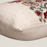 Nyla Off White Embroidered Euro Cover