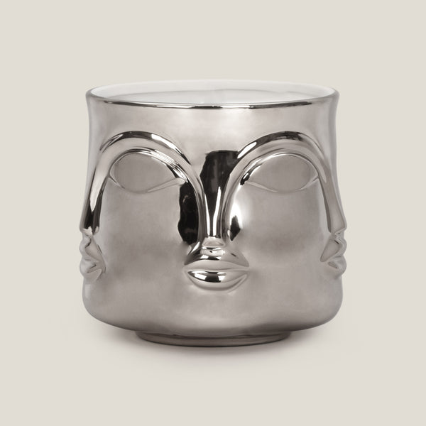 Mirage Silver Vase Small