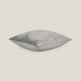 Jade Light Grey Emb. Velvet Cushion Cover