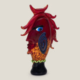 Picasso Leroux Red Glass Sculpture