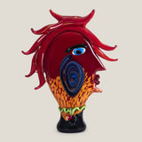 Picasso Leroux Red Glass Sculpture