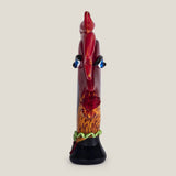 Picasso Leroux Red Glass Sculpture
