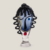 Picasso Azzurro Blue Glass Sculpture