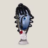 Picasso Azzurro Blue Glass Sculpture