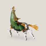 Morano Green Horse Sculpture