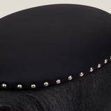Hippopotamus Black Pouffe