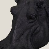 Hippopotamus Black Pouffe