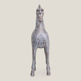 Oriental Grey Horse Sculpture L
