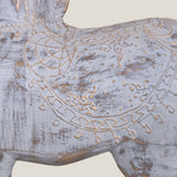Oriental Grey Horse Sculpture L