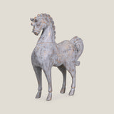Oriental Grey Horse Sculpture S