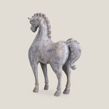 Oriental Grey Horse Sculpture S