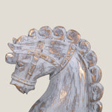 Oriental Grey Horse Sculpture S