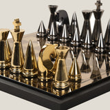 Kasper Gold & Black Chess Set