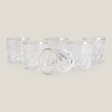 Ripple Radiance Clear Glass Set of 6