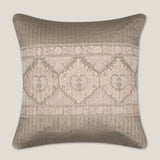 Fruzan Emb. Grey Faux Silk Euro Cover