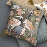 Birdie Emb. Multicolor Cushion Cover