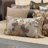 Talon Emb. Multicolor Velvet Cushion Cover
