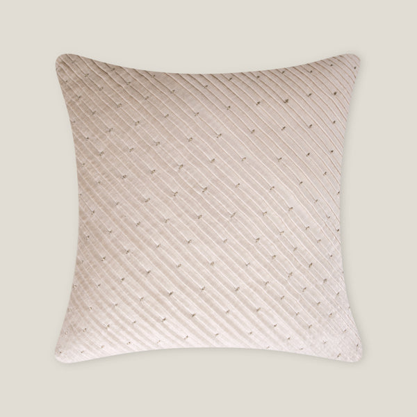 Colm Pleated Off White Cushion Cover