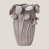 Lotus Pod Grey Ceramic Vase