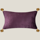 Leopardo Plum Emb. Velvet Cushion Cover